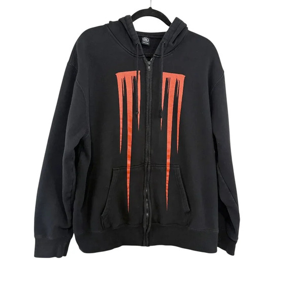 Marilyn Manson Black "Eat Me, Drink Me" 2007 Album Hoodie Men's Size 2X - Picture 1 of 10